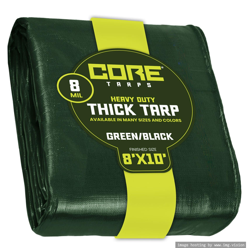 Extra Heavy-Duty Waterproof Tarp – UV-Resistant Rip-Resistant Cover for Roof, Patio, Pool & Boat Protection