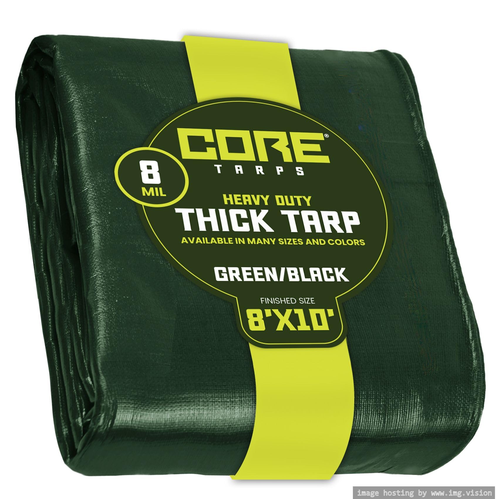 Extra Heavy-Duty Waterproof Tarp – UV-Resistant Rip-Resistant Cover for Roof, Patio, Pool & Boat Protection