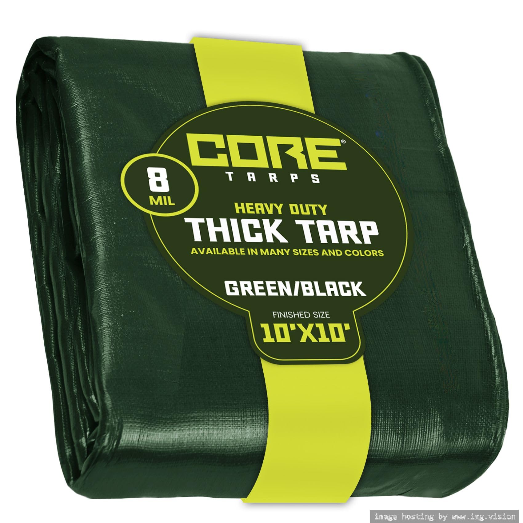 Extra Heavy-Duty Waterproof Tarp – UV-Resistant Rip-Resistant Cover for Roof, Patio, Pool & Boat Protection