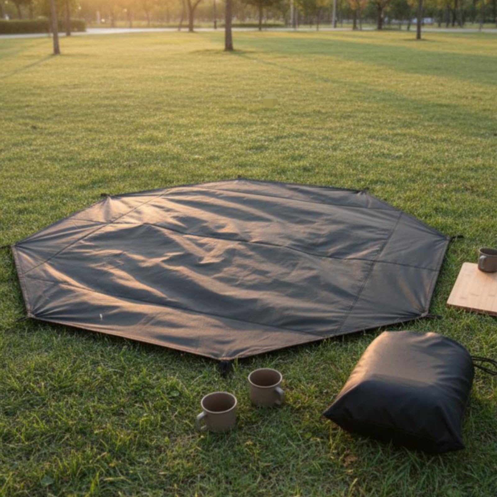Pyramid Tent Footprint – Waterproof Heavy-Duty Oxford Ground Sheet for Camping & Hiking