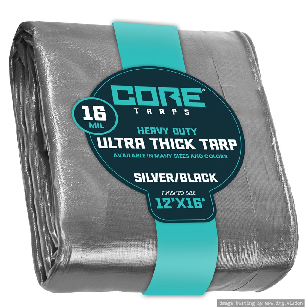 Extra Heavy-Duty Waterproof Tarp – UV-Resistant Rip-Resistant Cover for Roof, Patio, Pool & Boat Protection
