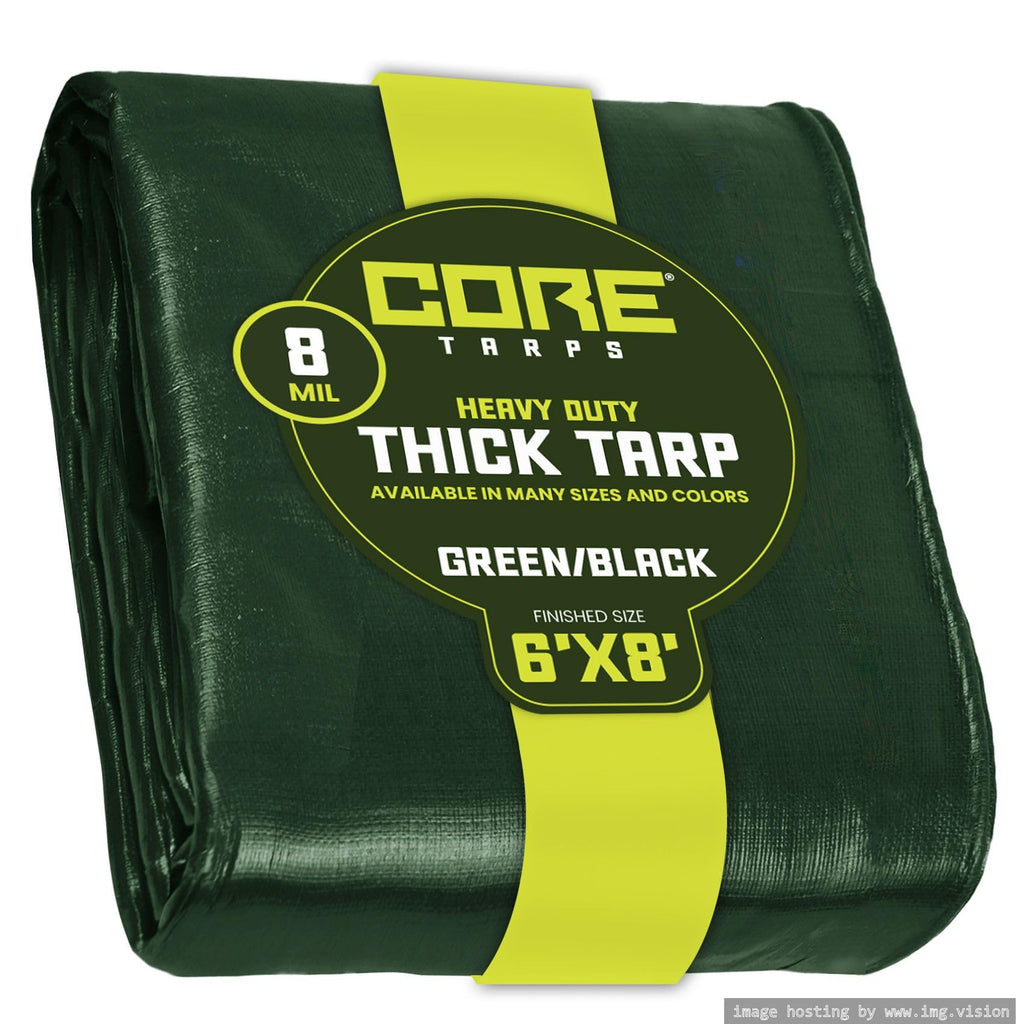 Extra Heavy-Duty Waterproof Tarp – UV-Resistant Rip-Resistant Cover for Roof, Patio, Pool & Boat Protection
