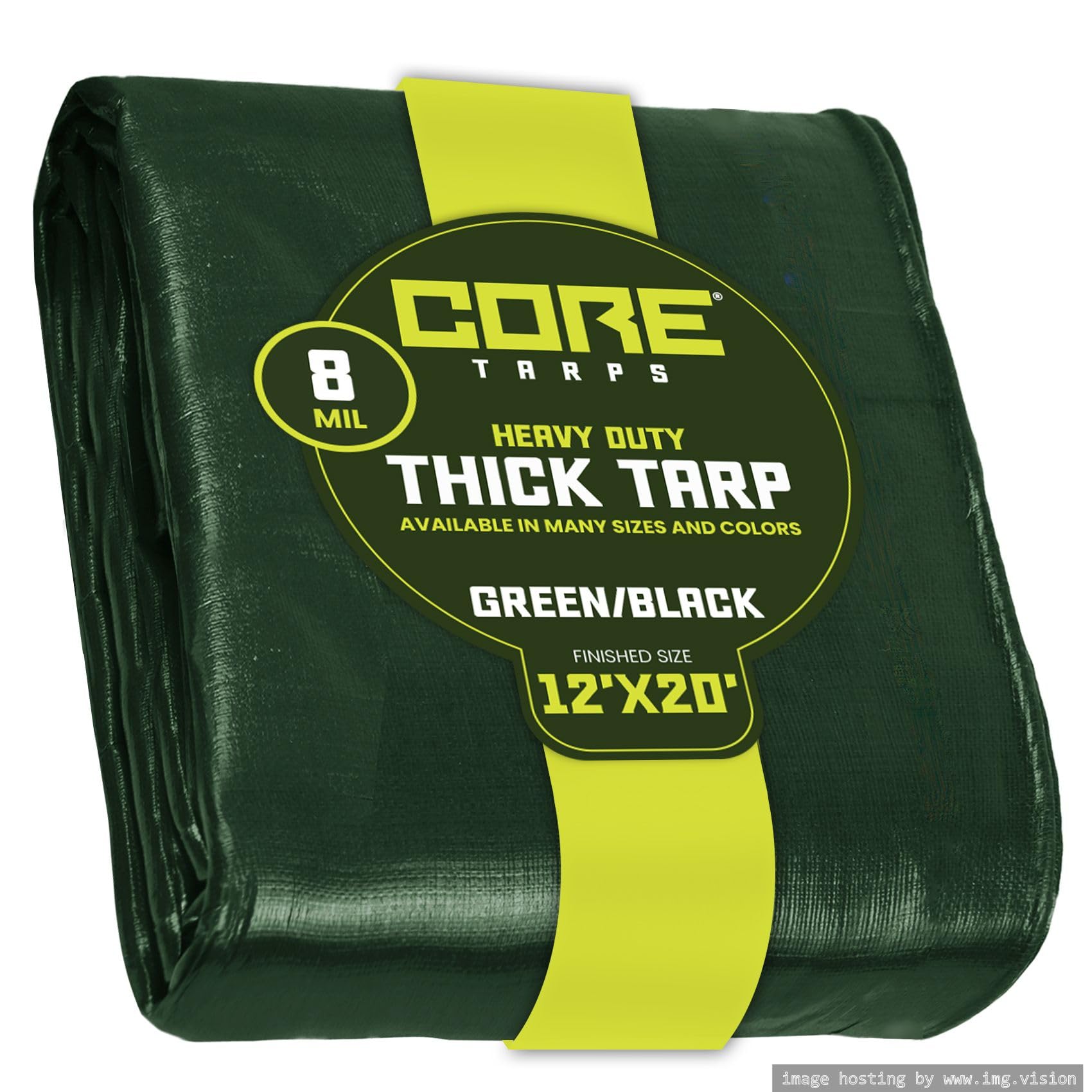 Extra Heavy-Duty Waterproof Tarp – UV-Resistant Rip-Resistant Cover for Roof, Patio, Pool & Boat Protection