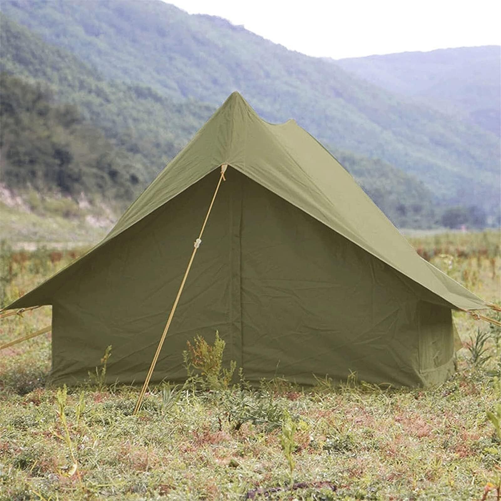 Retro 2-Person Cabin Camping Tent – Rainproof Lightweight Hiking Shelter