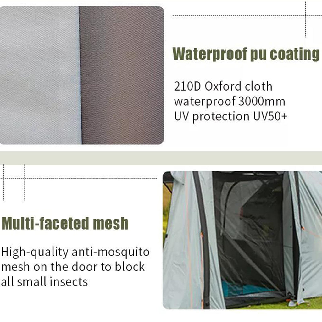 SUV Tailgate Tent – Family Camping Shelter with Spacious Headroom for Outdoor Travel & Camping