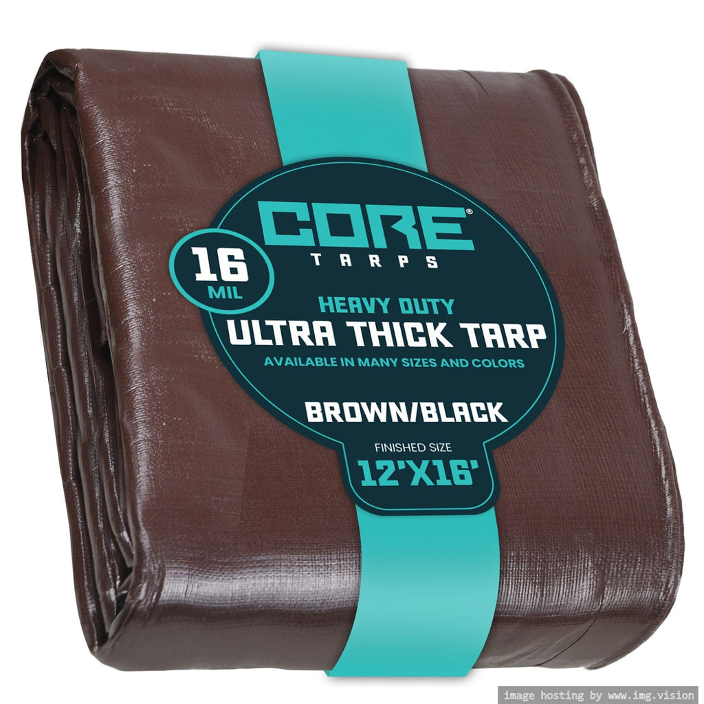 Extra Heavy-Duty Waterproof Tarp – UV-Resistant Rip-Resistant Cover for Roof, Patio, Pool & Boat Protection