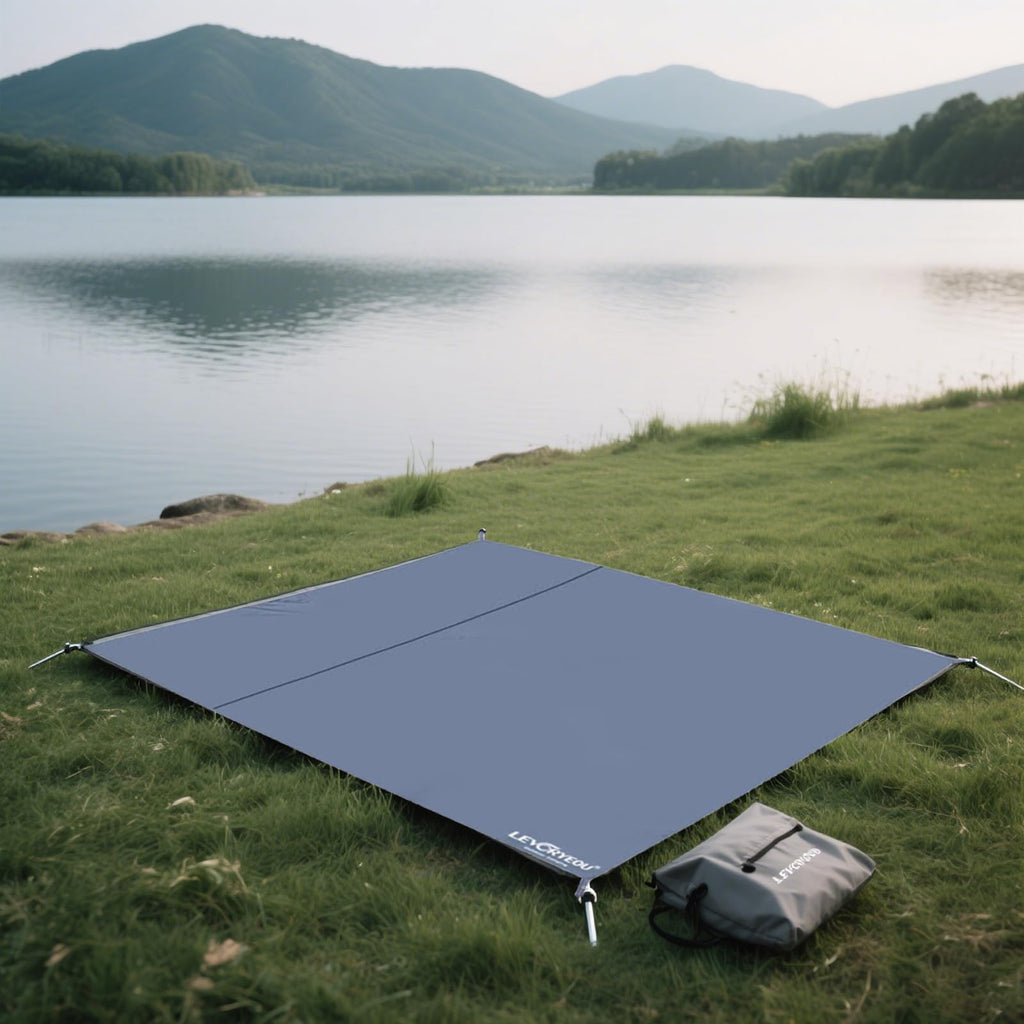 210D Oxford Tent Footprint – Ultralight Waterproof Ground Sheet with Stakes for Camping & Outdoor Use