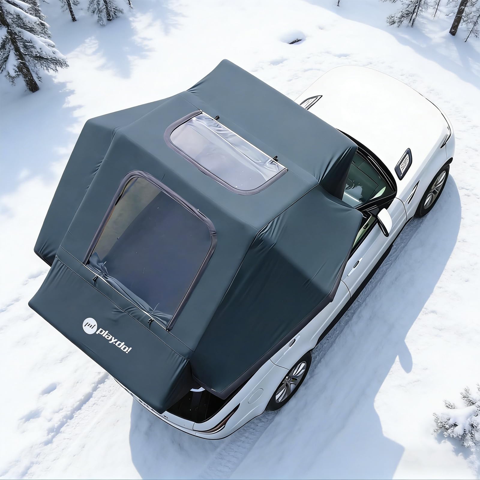 Inflatable Rooftop Tent – Waterproof Pop-Up Air Tent with Skylight for SUV & Truck Camping