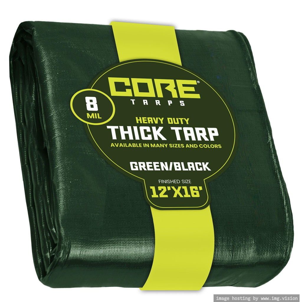 Extra Heavy-Duty Waterproof Tarp – UV-Resistant Rip-Resistant Cover for Roof, Patio, Pool & Boat Protection