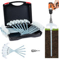 8-Inch Screw-In Tent Stakes – Heavy-Duty Ground Anchors for Canopies, Camping & Outdoor Use