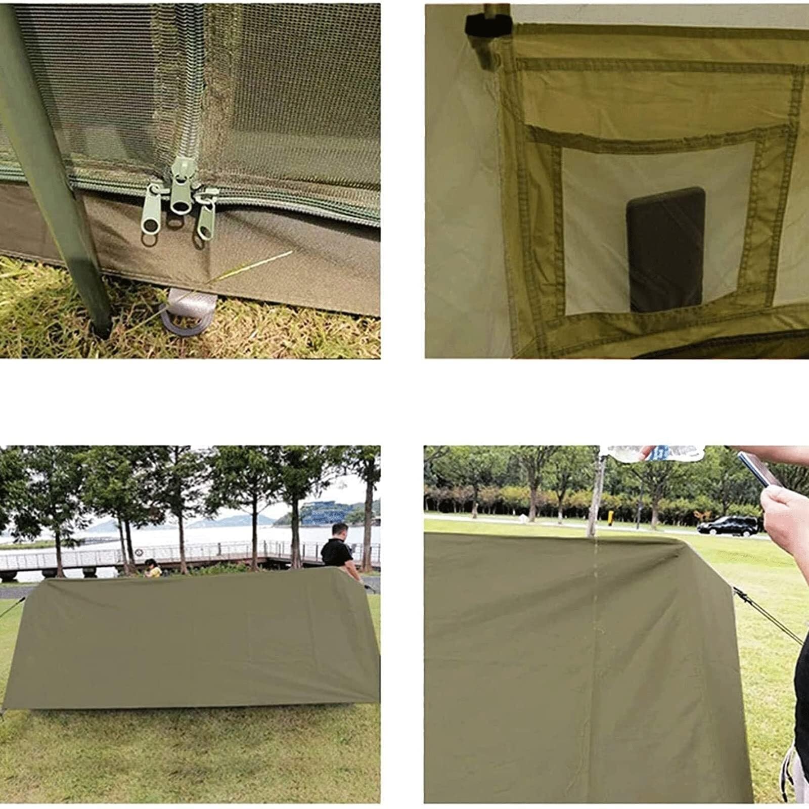 Retro 2-Person Cabin Camping Tent – Rainproof Lightweight Hiking Shelter