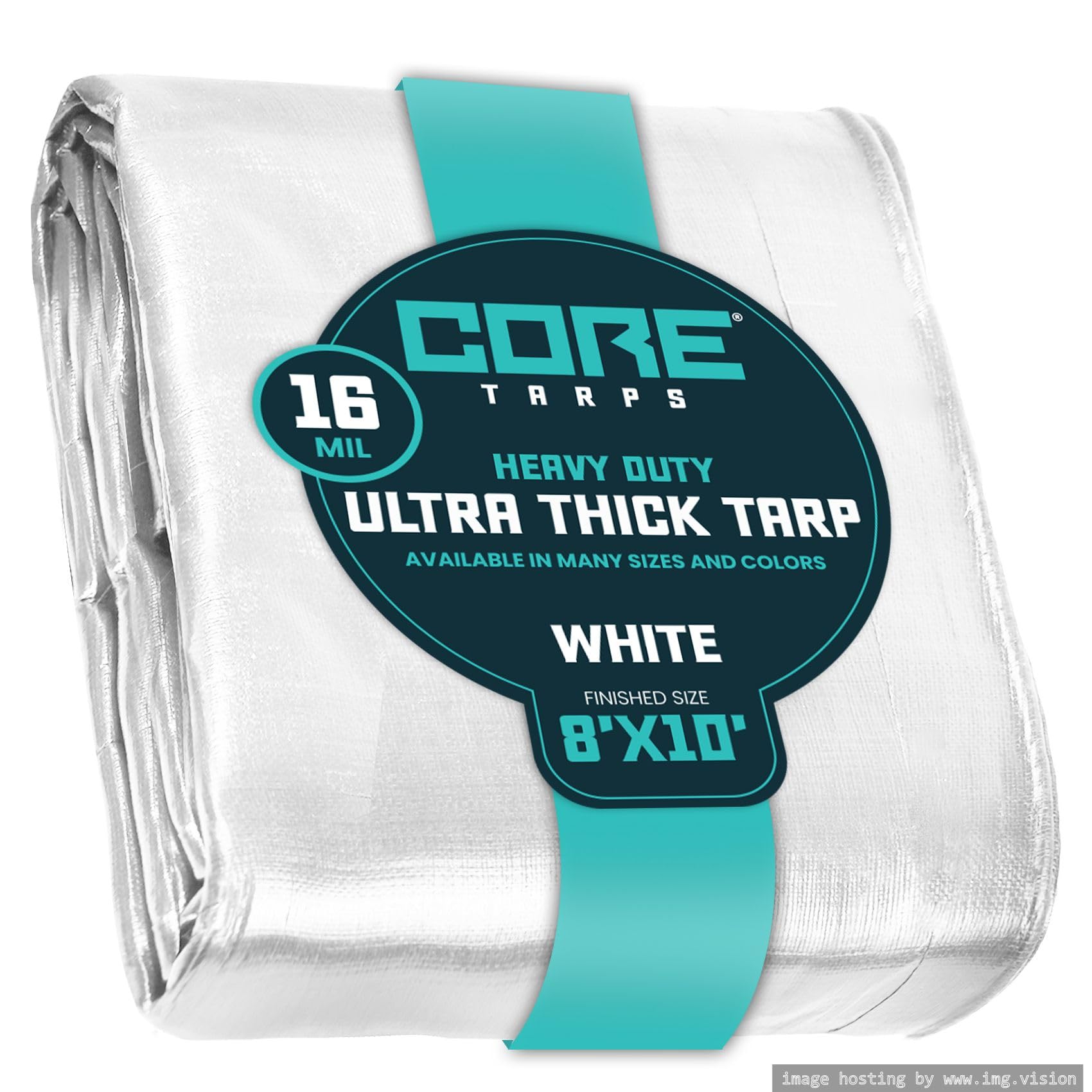 Extra Heavy-Duty Waterproof Tarp – UV-Resistant Rip-Resistant Cover for Roof, Patio, Pool & Boat Protection