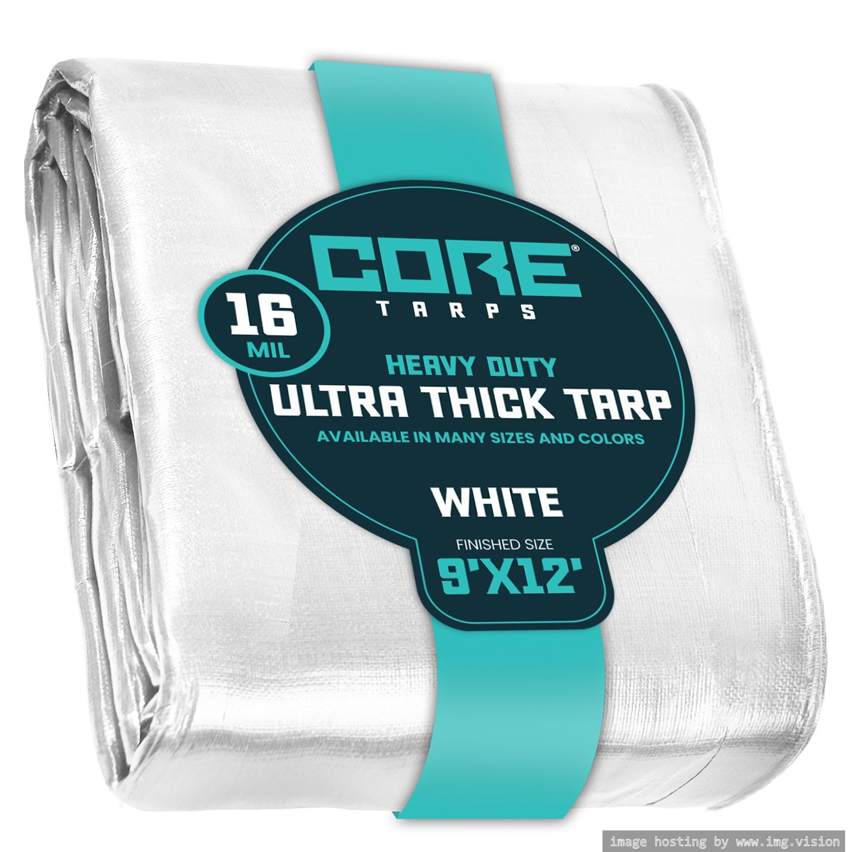 Extra Heavy-Duty Waterproof Tarp – UV-Resistant Rip-Resistant Cover for Roof, Patio, Pool & Boat Protection