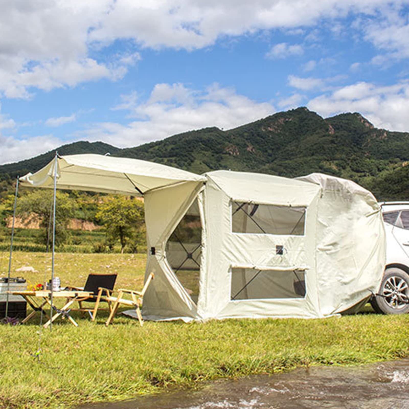 SUV Tailgate Awning Tent – Pop-Up Rear Hatch Shelter for Camping & Travel