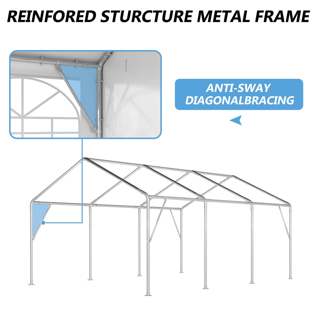 Heavy-Duty Party Tent – Large Event Canopy with Removable Sidewalls & Sandbags for Outdoor Gatherings