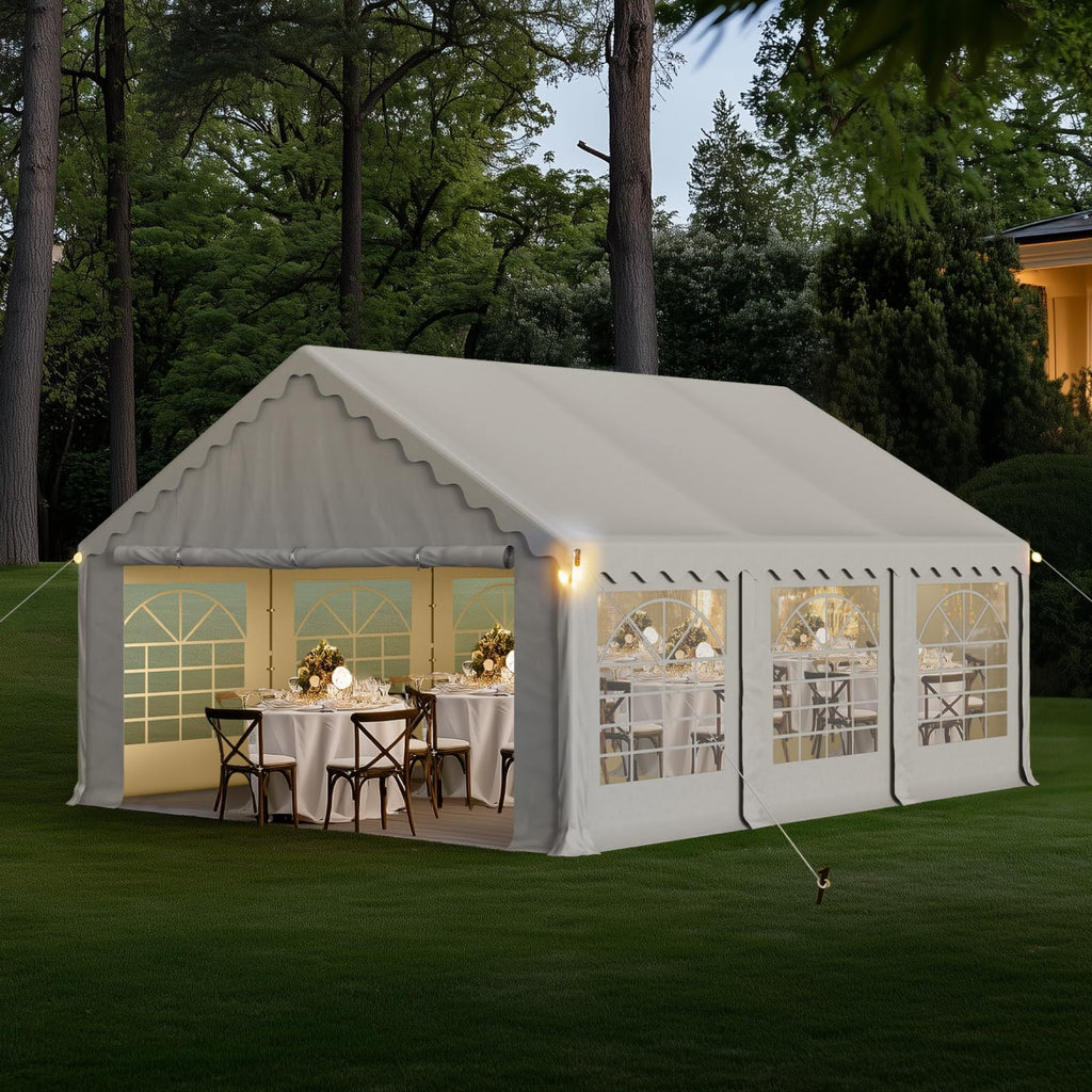 Heavy-Duty Canopy Tent – Outdoor Gazebo Shelter with Removable Sidewalls for Events & Camping