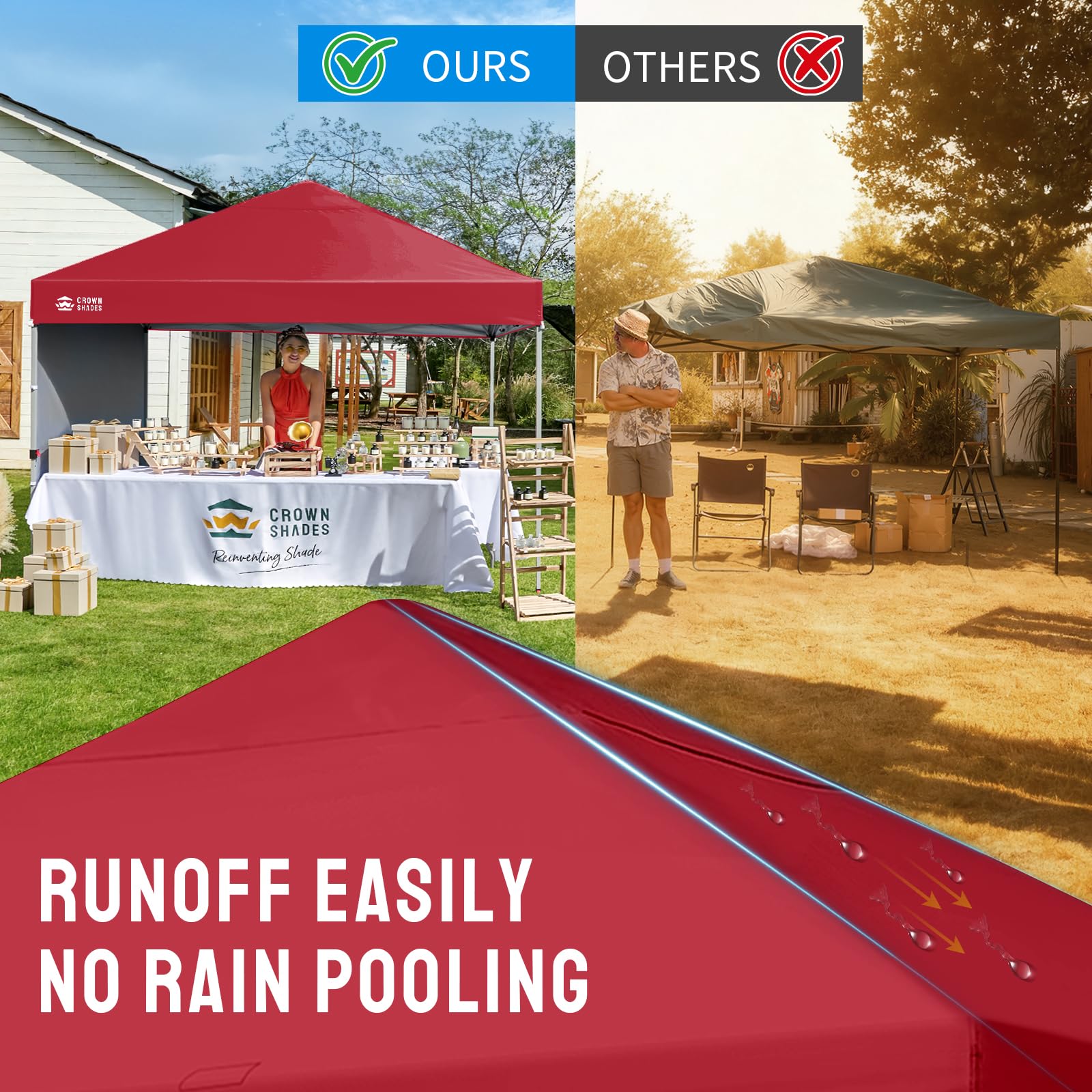 Pop-Up Canopy Tent with Sidewall – One-Push Outdoor Sun Shade for Events, Camping & Gatherings