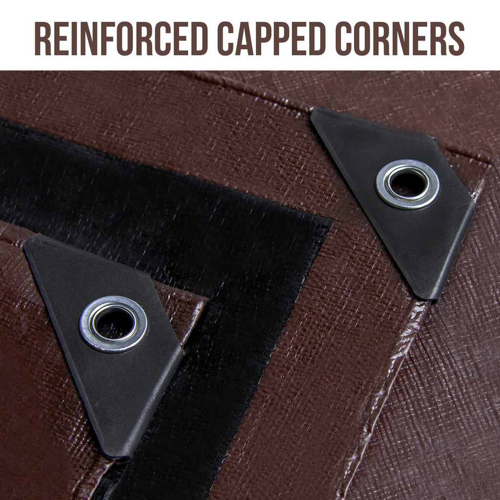 Cartman 12 Mil Brown/Black 16 Mil Silver 20 Mli Brown Poly Tarp Cover