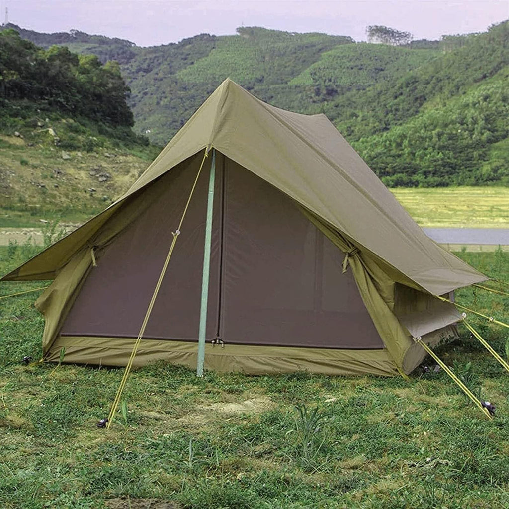 Retro 2-Person Cabin Camping Tent – Rainproof Lightweight Hiking Shelter