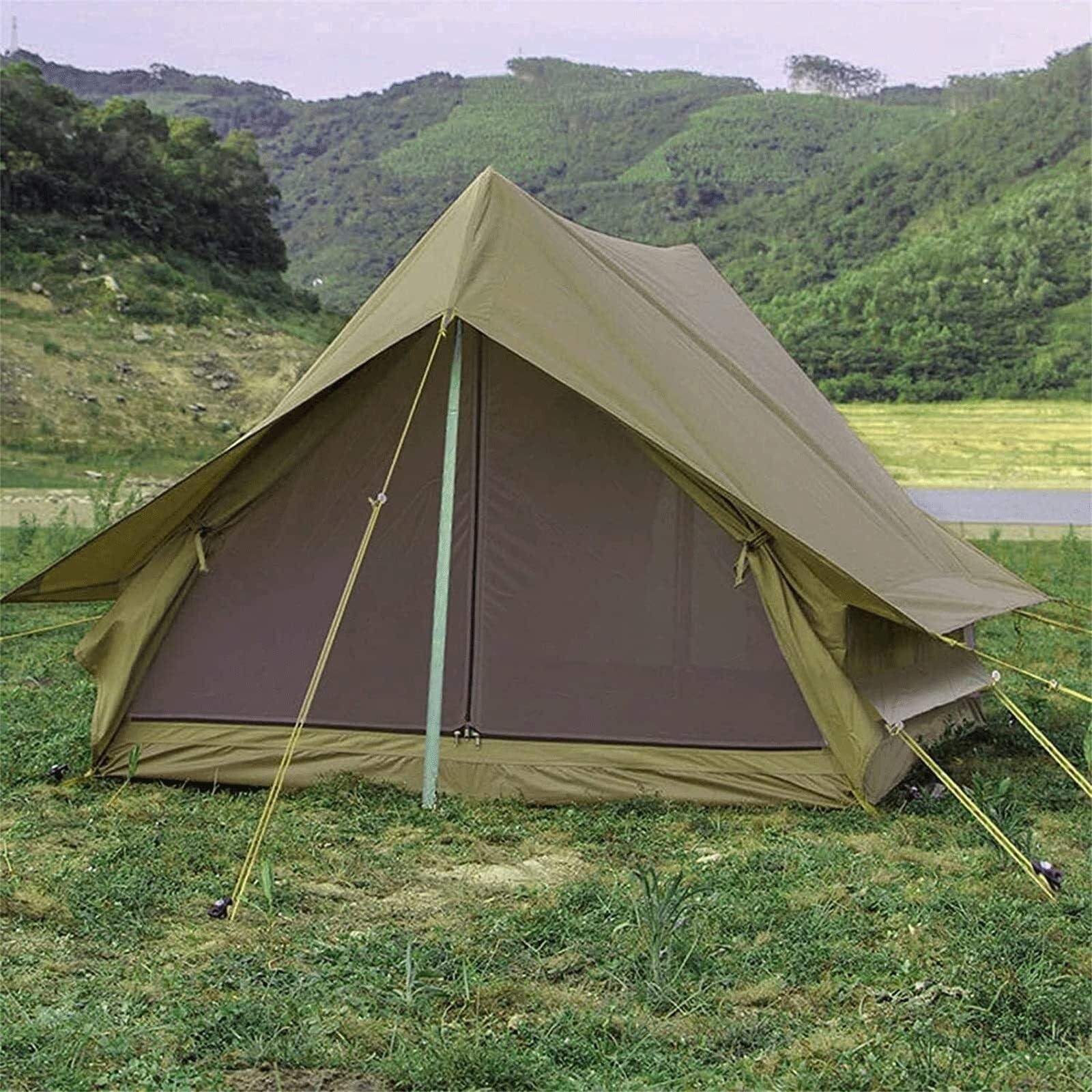 Retro 2-Person Cabin Camping Tent – Rainproof Lightweight Hiking Shelter