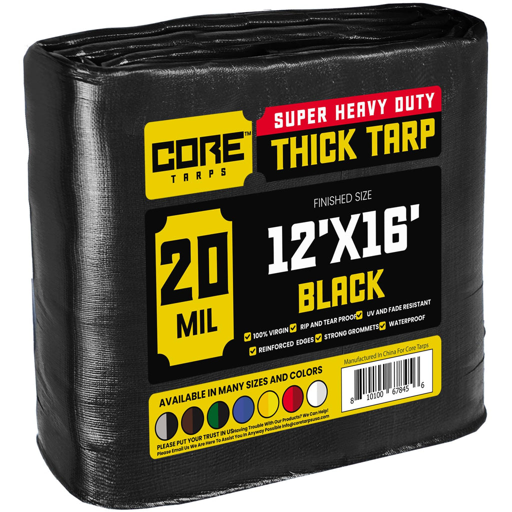 Extra Heavy-Duty Waterproof Tarp – UV-Resistant Rip-Resistant Cover for Roof, Patio, Pool & Boat Protection