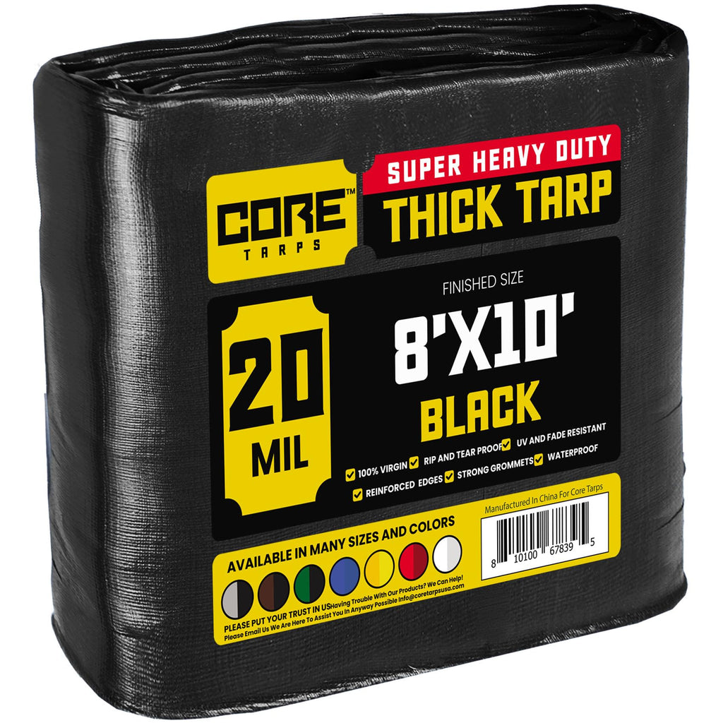 Extra Heavy-Duty Waterproof Tarp – UV-Resistant Rip-Resistant Cover for Roof, Patio, Pool & Boat Protection