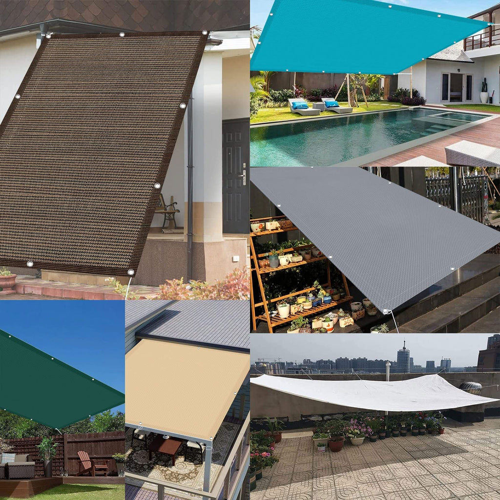 Rectangular UV95% Sun Shade Awning – 3.6 × 3.8 m Outdoor Canopy for Balcony, Garden & Terrace, Grey