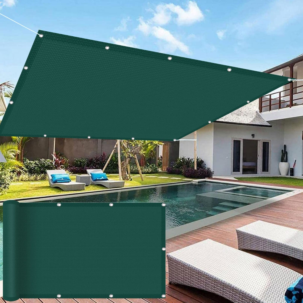 Rectangular UV95% Sun Shade Awning – 3.6 × 3.8 m Outdoor Canopy for Balcony, Garden & Terrace, Grey
