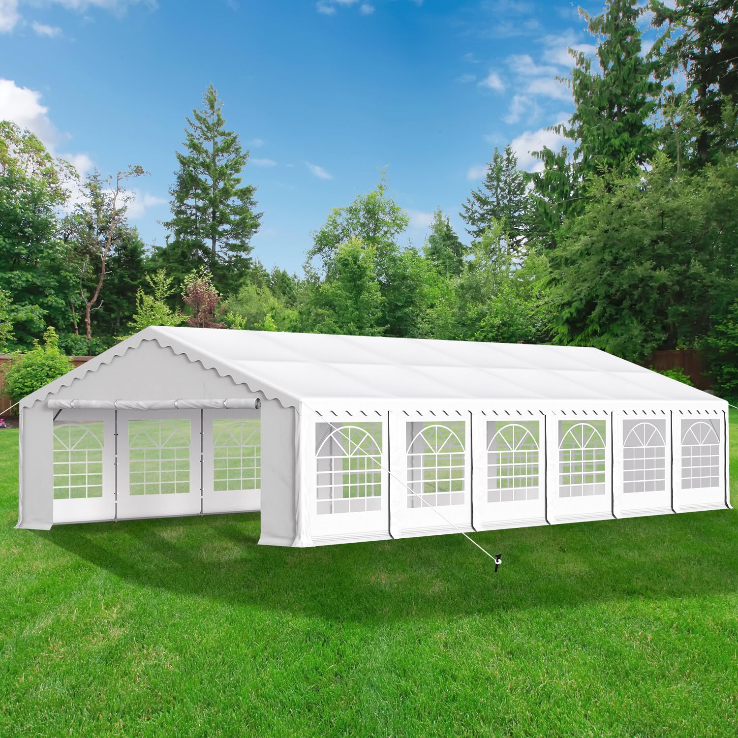Heavy-Duty Canopy Tent – Outdoor Gazebo Shelter with Removable Sidewalls for Events & Camping