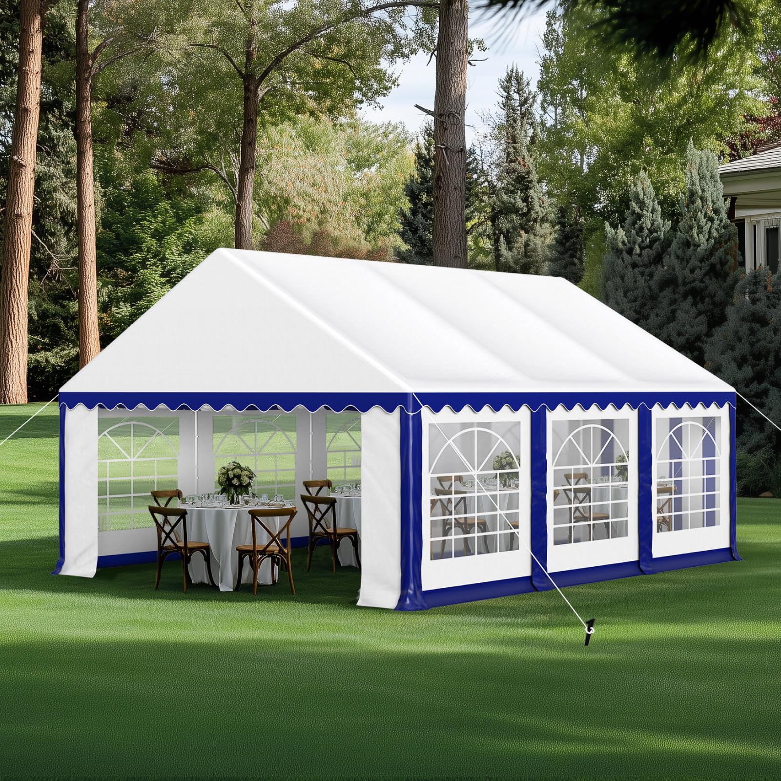 Heavy-Duty Canopy Tent – Outdoor Gazebo Shelter with Removable Sidewalls for Events & Camping