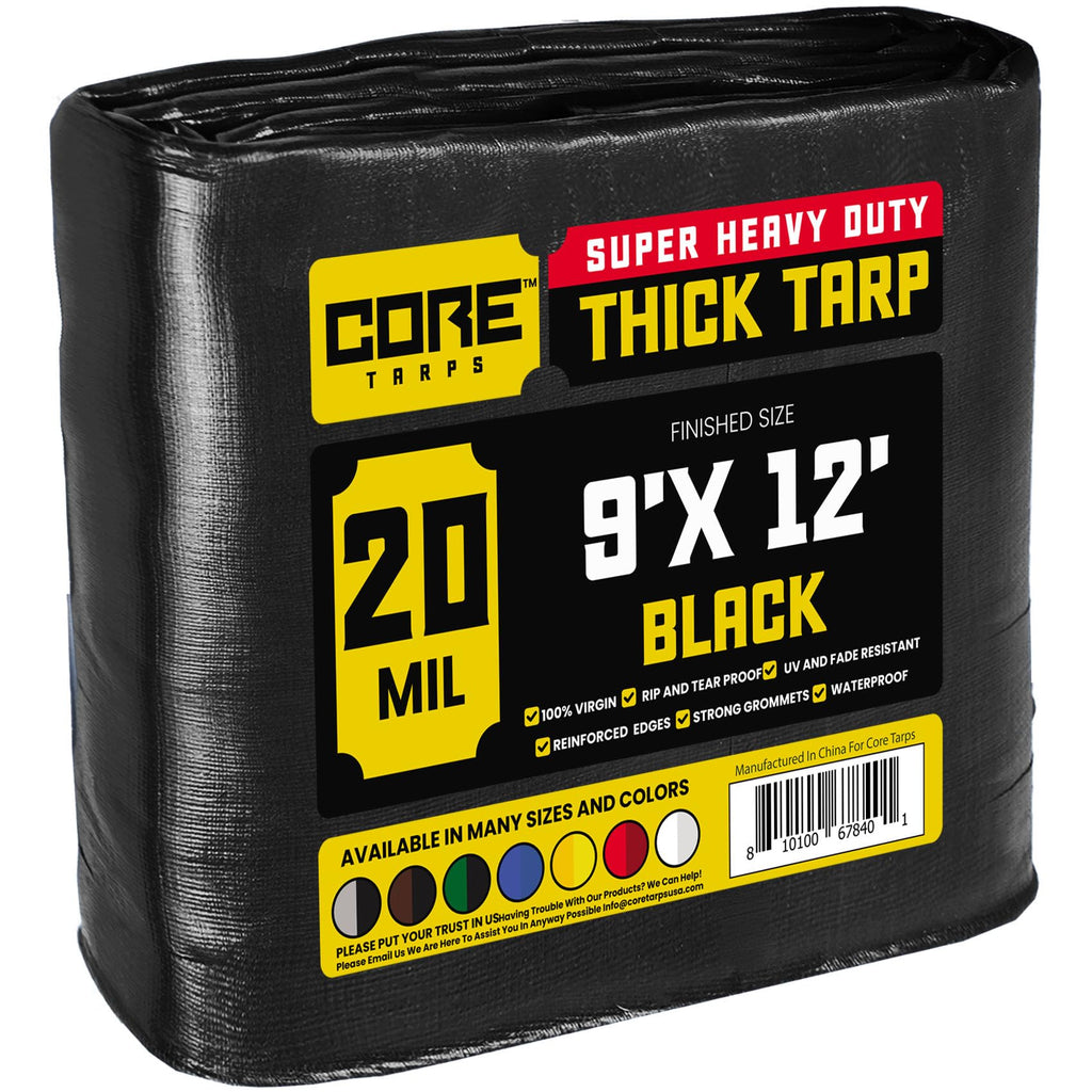 Extra Heavy-Duty Waterproof Tarp – UV-Resistant Rip-Resistant Cover for Roof, Patio, Pool & Boat Protection