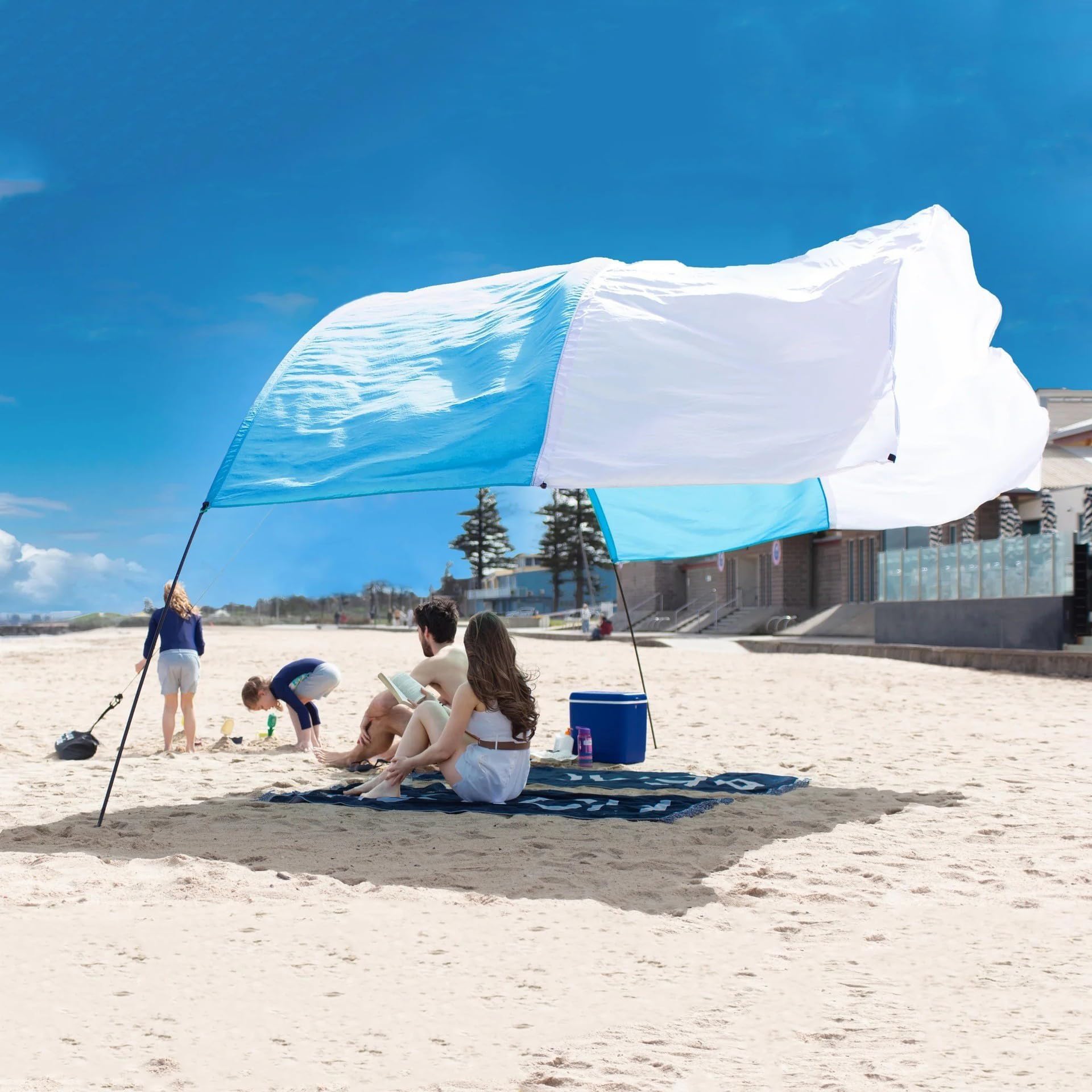 Pop-Up Beach Tent Canopy – Portable UPF 50+ Sun Shelter for Fishing, Hiking & Camping