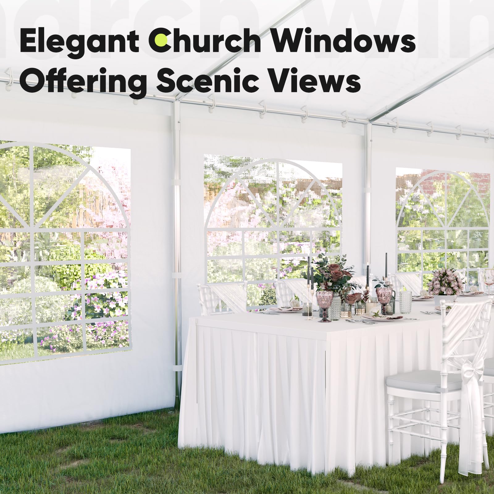 Heavy-Duty Party Canopy Tent – Outdoor Event Shelter for Weddings, BBQs & Gatherings with Storage Bags