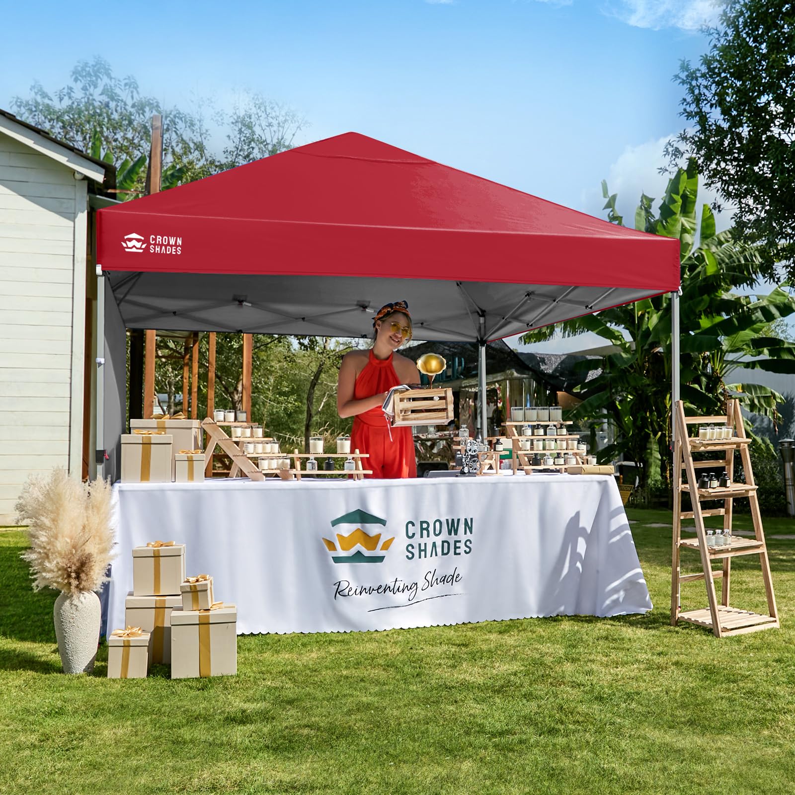 Pop-Up Canopy Tent with Sidewall – One-Push Outdoor Sun Shade for Events, Camping & Gatherings