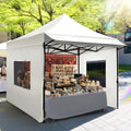 Heavy-Duty Pop-Up Canopy Tent – Commercial Instant Shelter with 3 Removable Sidewalls, Wheeled Bag & UPF 50+ Protection