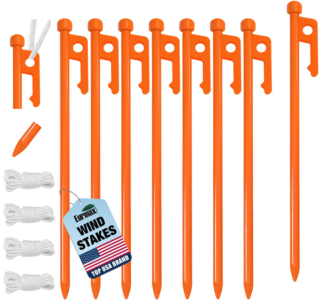 Galvanized Tent Stakes & Hammer Set – Heavy-Duty Non-Rust Anchors for Camping & Canopies
