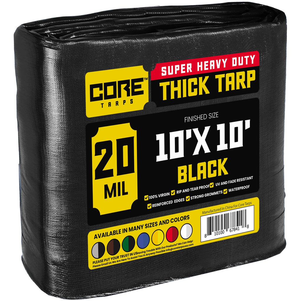 Extra Heavy-Duty Waterproof Tarp – UV-Resistant Rip-Resistant Cover for Roof, Patio, Pool & Boat Protection
