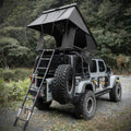 Aluminum Rooftop Tent – Roof Tent with LED Light & Memory Foam Mattress for 2–3 People