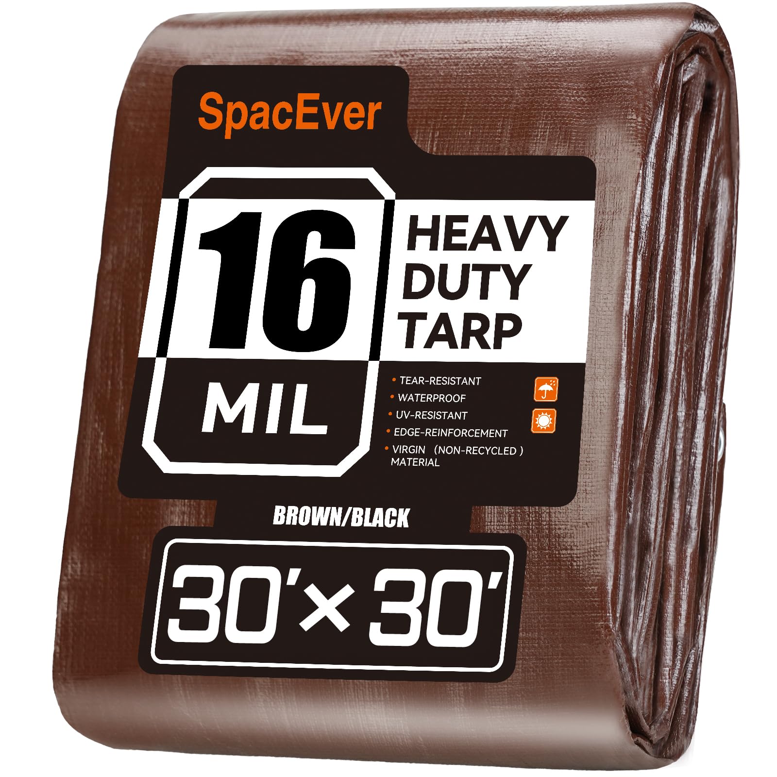 Waterproof Poly Tarp – Heavy-Duty Protective Tarpaulin with Grommets for Canopies, Boats & Pool Covers