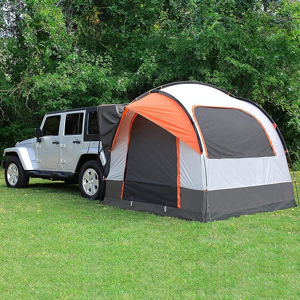 4–6 Person SUV Tailgate Tent – Waterproof Rear Awning Shelter with Screen Room for Car Camping