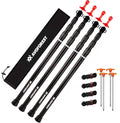 Heavy-Duty Adjustable Tarp Poles – Aviation Aluminum Awning Pole Set for Camping & Hiking (2 or 4 Pack)