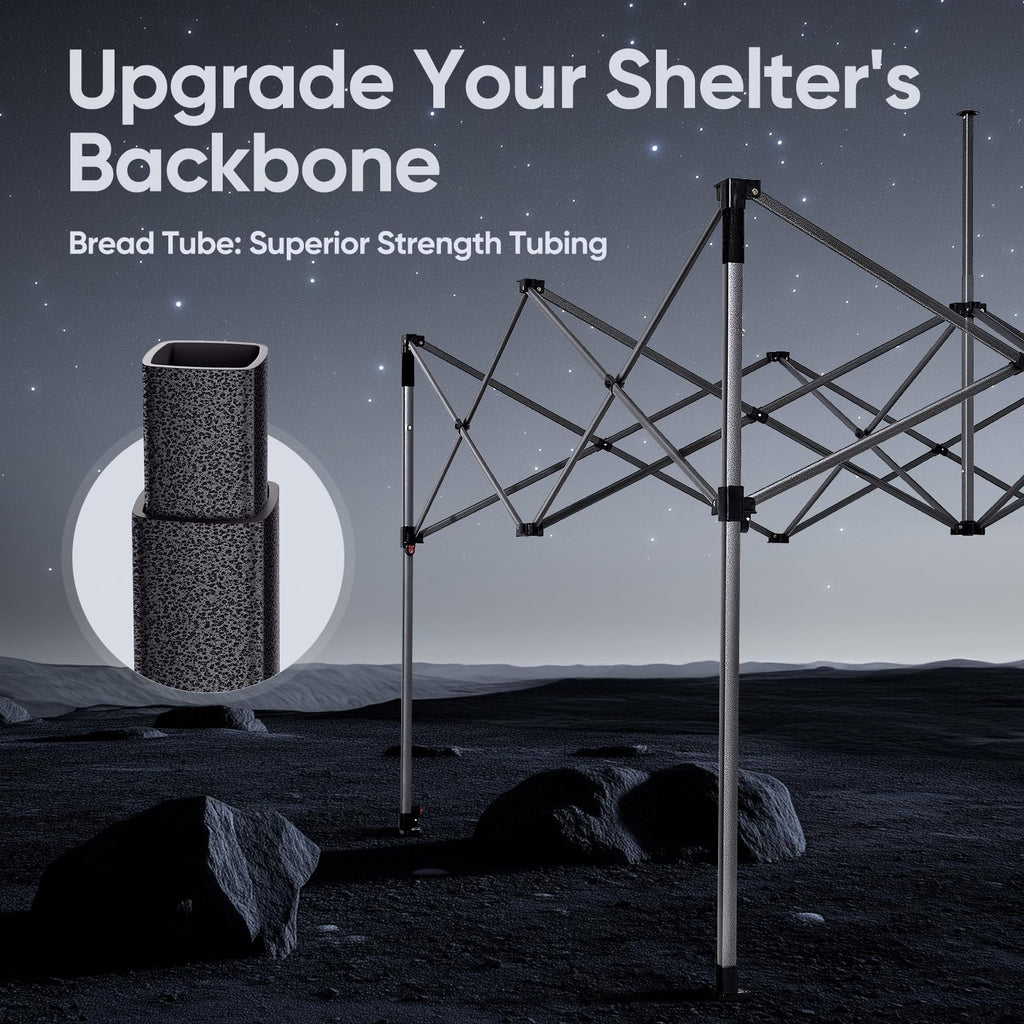 Heavy-Duty Pop-Up Canopy Tent – Commercial Instant Shelter with 3 Removable Sidewalls, Wheeled Bag & UPF 50+ Protection