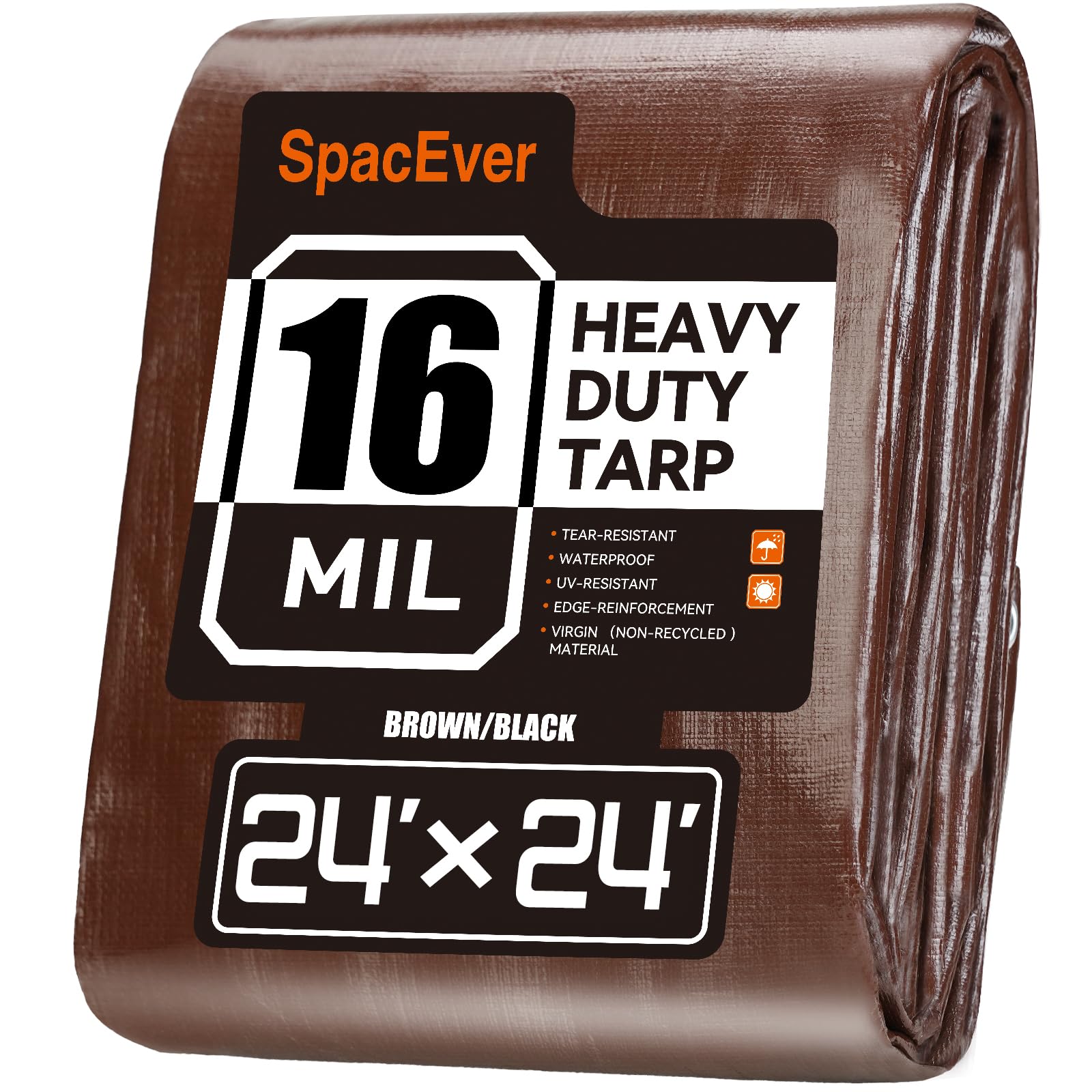 Waterproof Poly Tarp – Heavy-Duty Protective Tarpaulin with Grommets for Canopies, Boats & Pool Covers