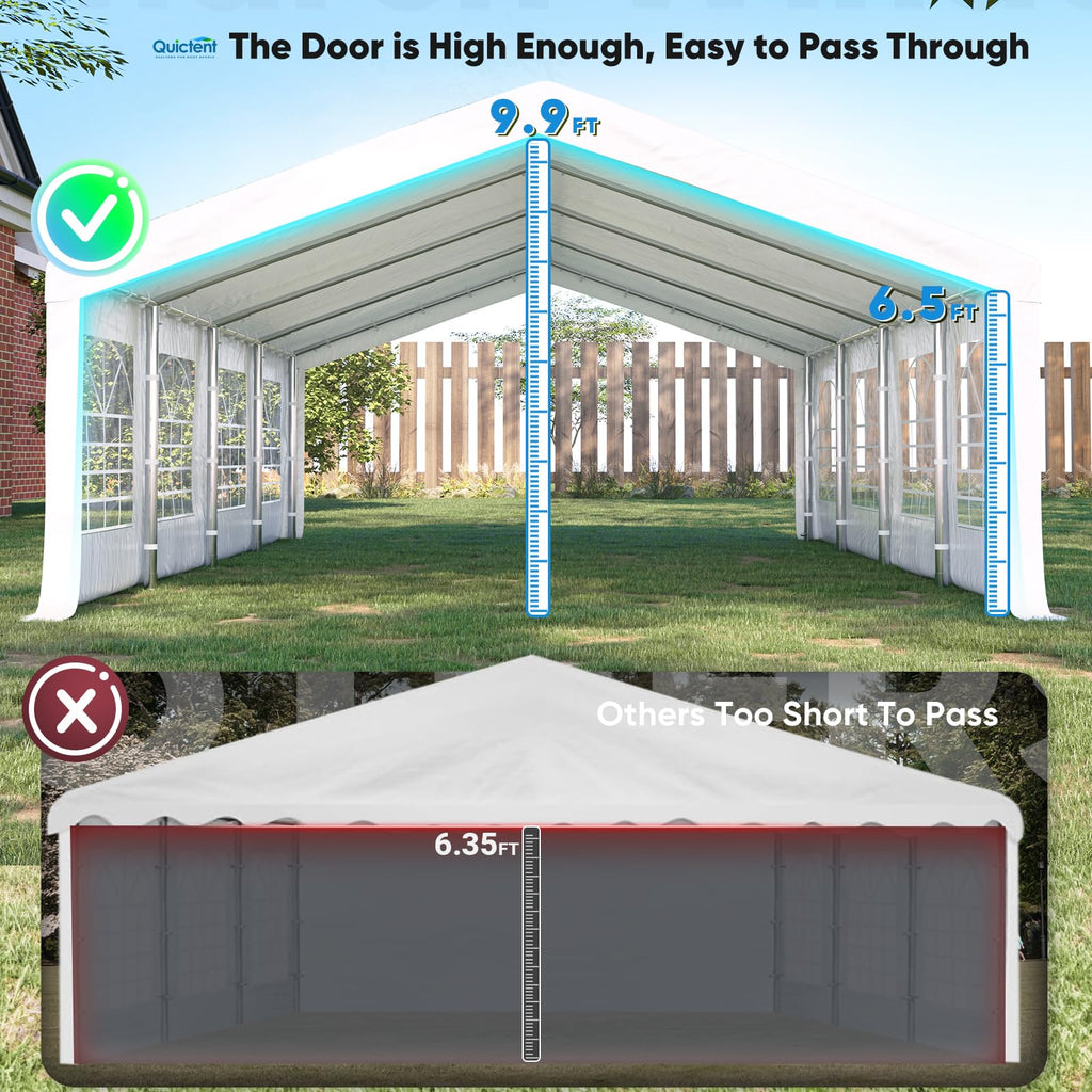 Heavy-Duty Party Canopy Tent – Outdoor Event Shelter for Weddings, BBQs & Gatherings with Storage Bags