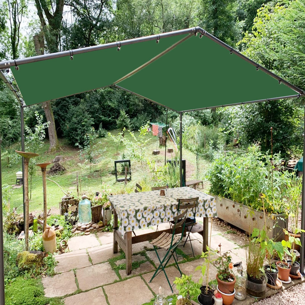 Waterproof Rectangle Sun Shade Sail – 2 × 9 m Patio & Garden Canopy with Ropes, Light Gray