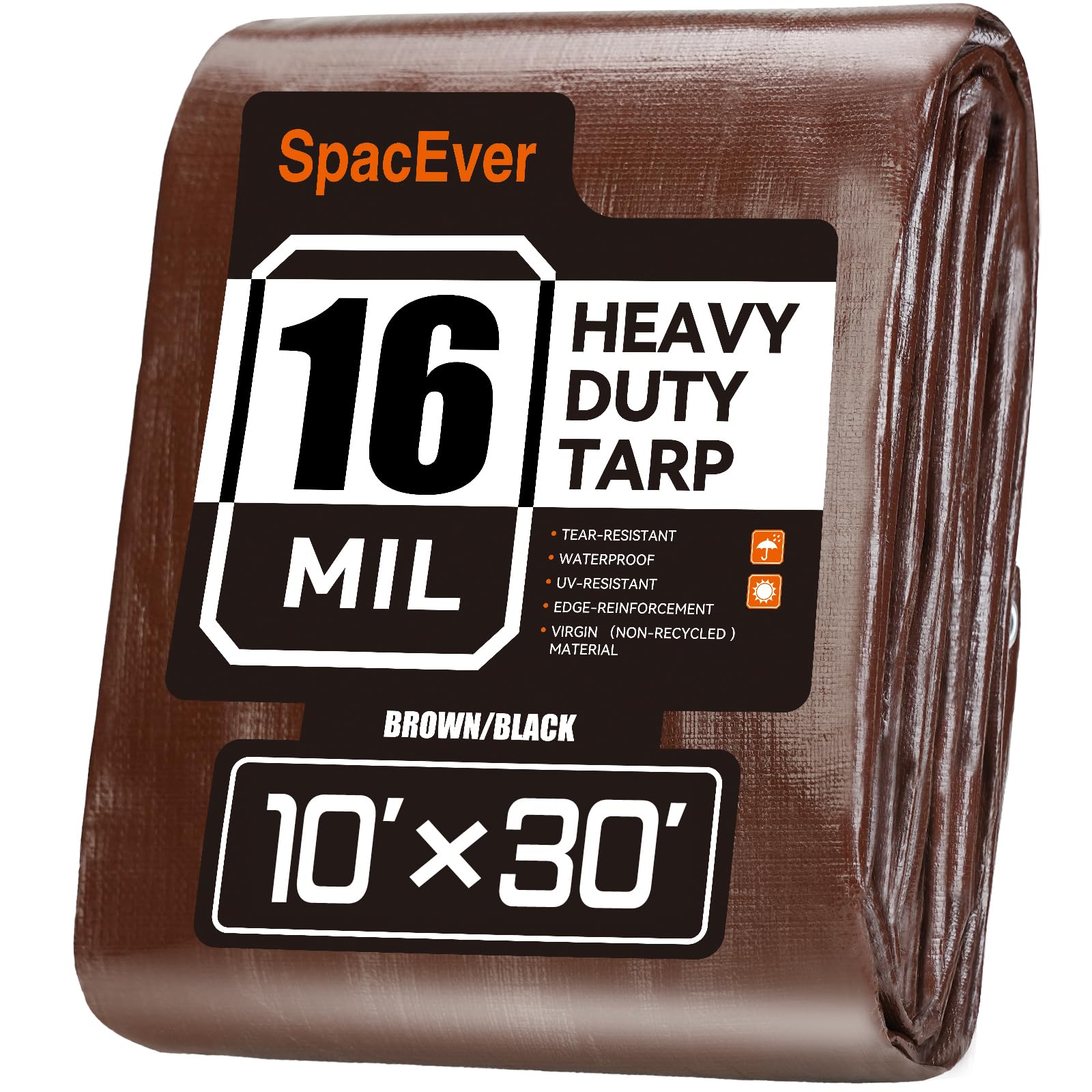 Waterproof Poly Tarp – Heavy-Duty Protective Tarpaulin with Grommets for Canopies, Boats & Pool Covers