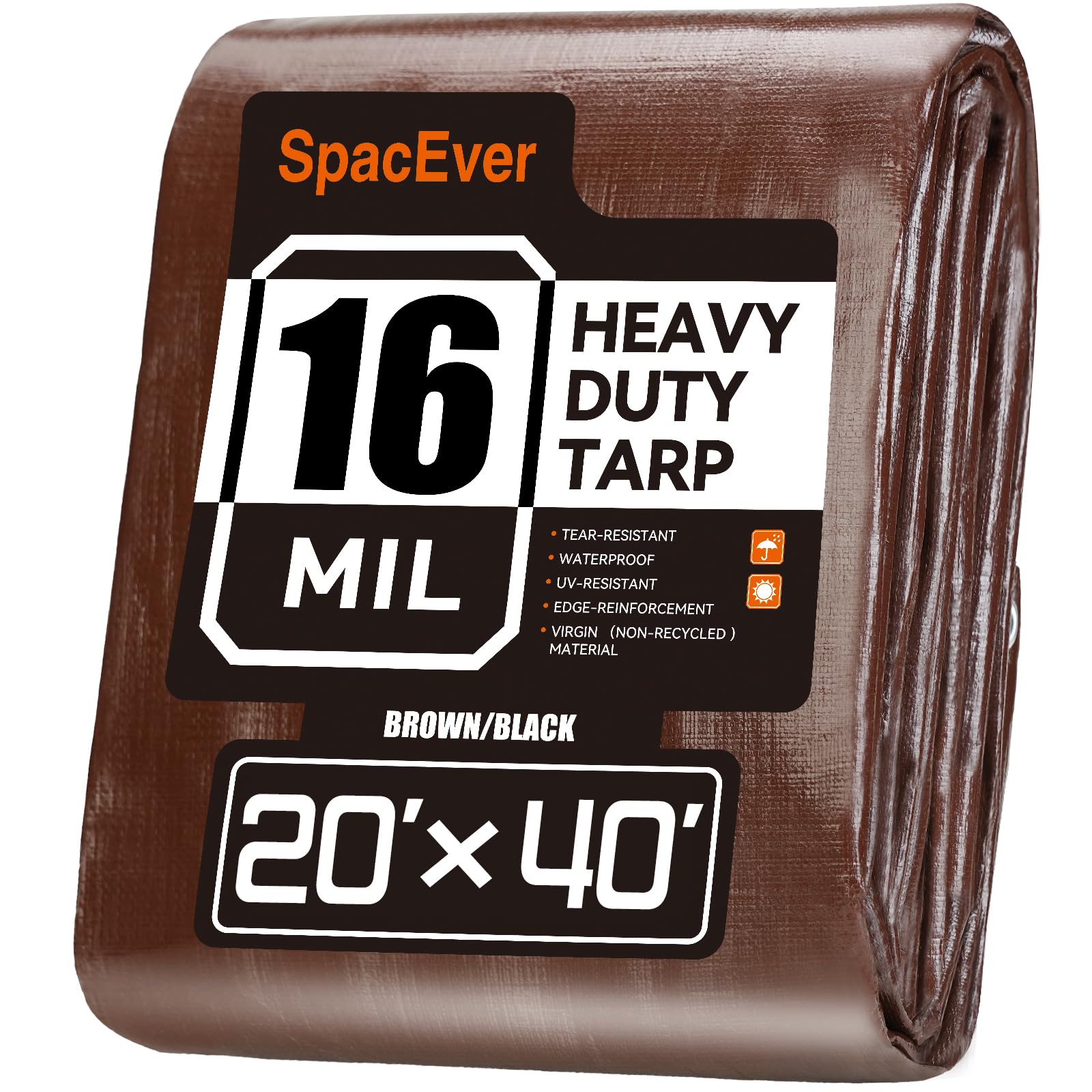 Waterproof Poly Tarp – Heavy-Duty Protective Tarpaulin with Grommets for Canopies, Boats & Pool Covers