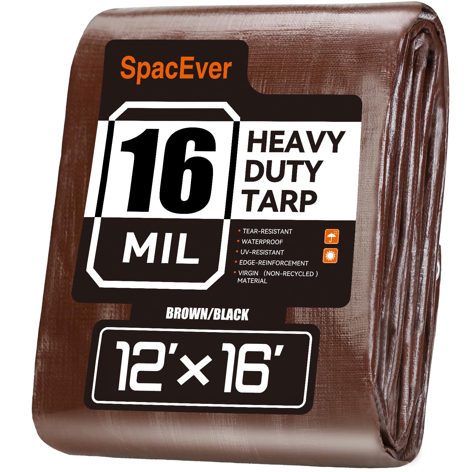 Waterproof Poly Tarp – Heavy-Duty Protective Tarpaulin with Grommets for Canopies, Boats & Pool Covers
