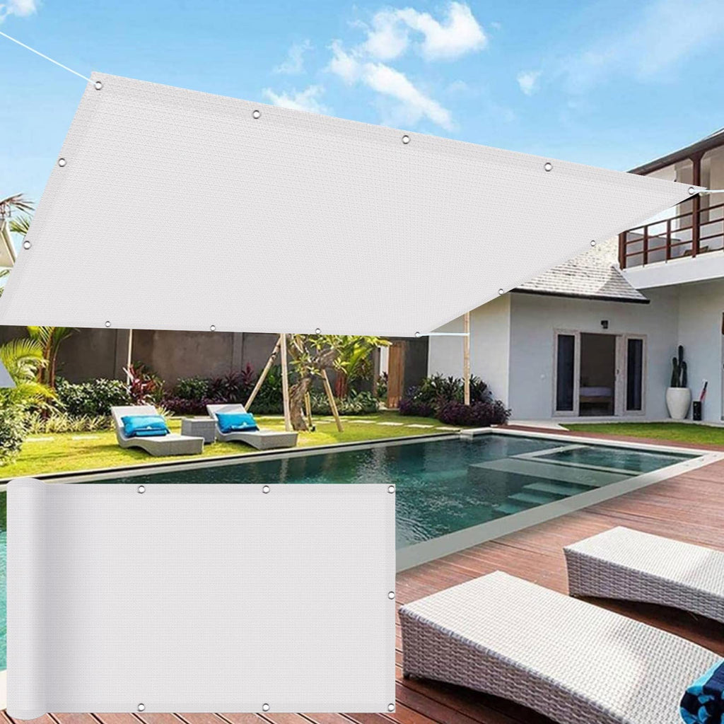 Rectangular UV95% Sun Shade Awning – 3.6 × 3.8 m Outdoor Canopy for Balcony, Garden & Terrace, Grey