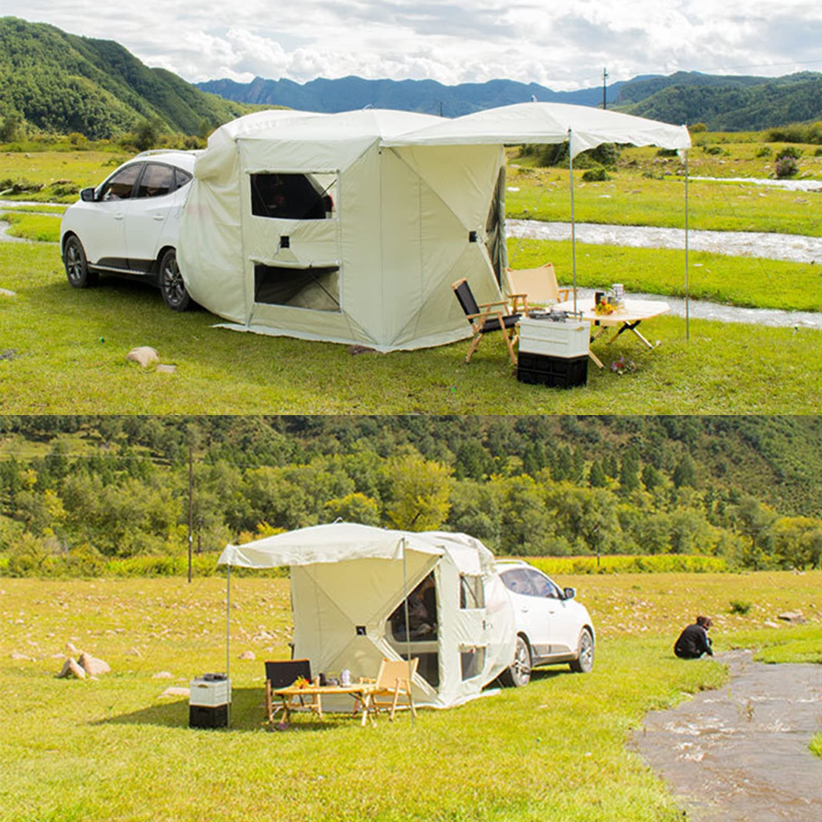 SUV Tailgate Awning Tent – Pop-Up Rear Hatch Shelter for Camping & Travel
